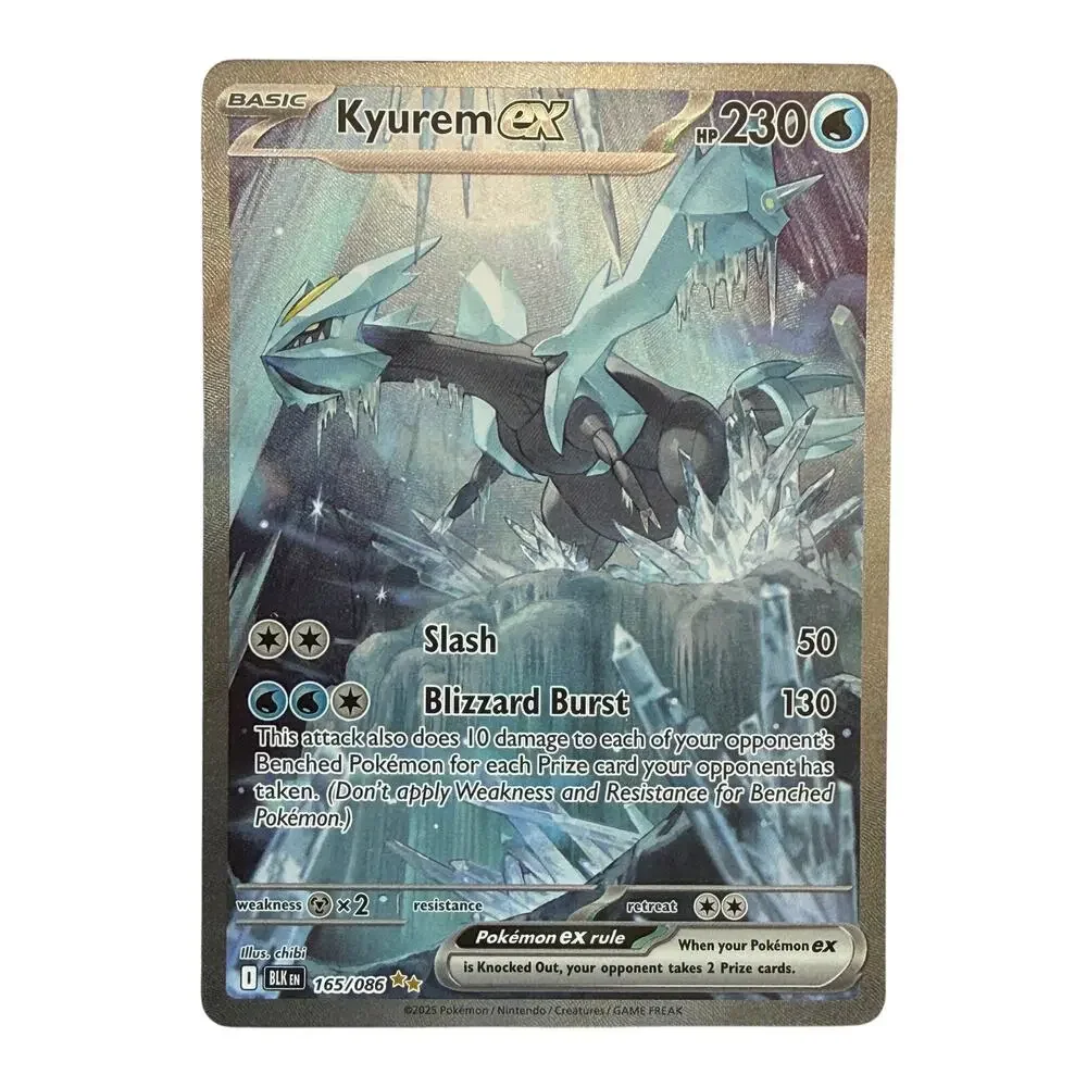 Pokémon TCG Kyurem ex 165/086 SV Black Bolt Holo Special Illustration Rare NM-MT